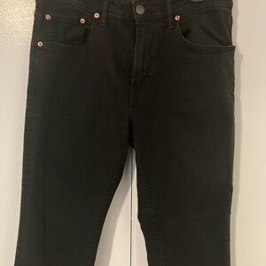 American Eagle Outfitters Men's Black Relaxed Jeans. Skinny Jeans.